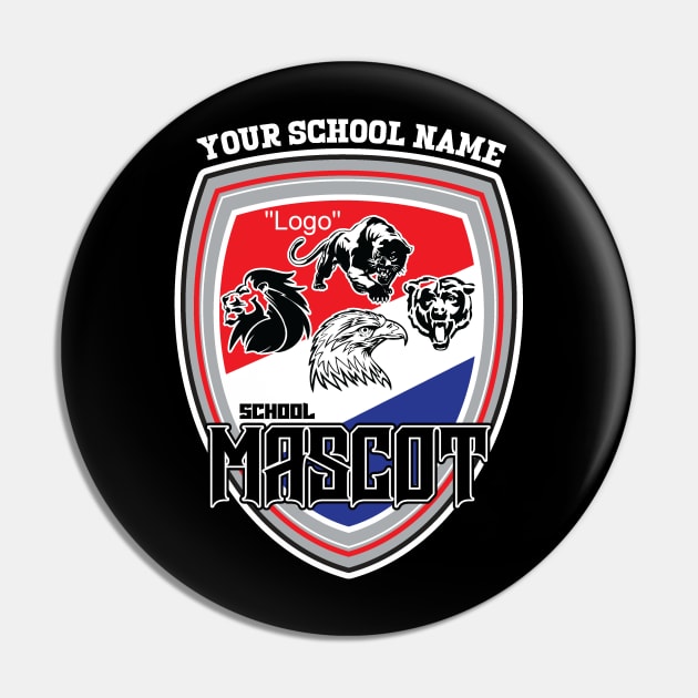 CUSTOM SCHOOL LOGO 1 Pin by Illustratorator