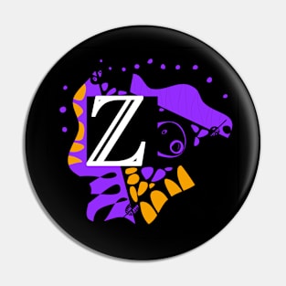 Mazipoodles Bird’s Nest - Personalized Initial Letter Z Pin