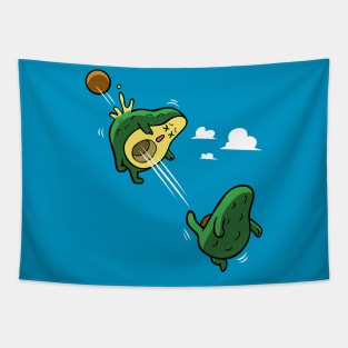 Avocado scoring a goal Tapestry