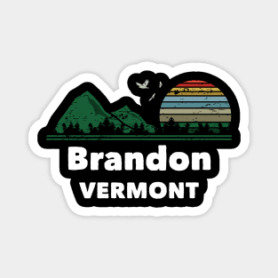 Mountain Sunset Flying Birds Outdoor Brandon Vermont Magnet