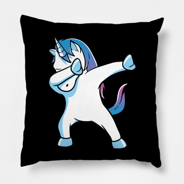 Dabbing Unicorn Pillow by KsuAnn