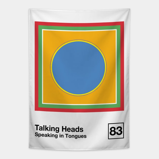 Speaking In Tongues / Minimalist Style Graphic Artwork Design Tapestry by saudade