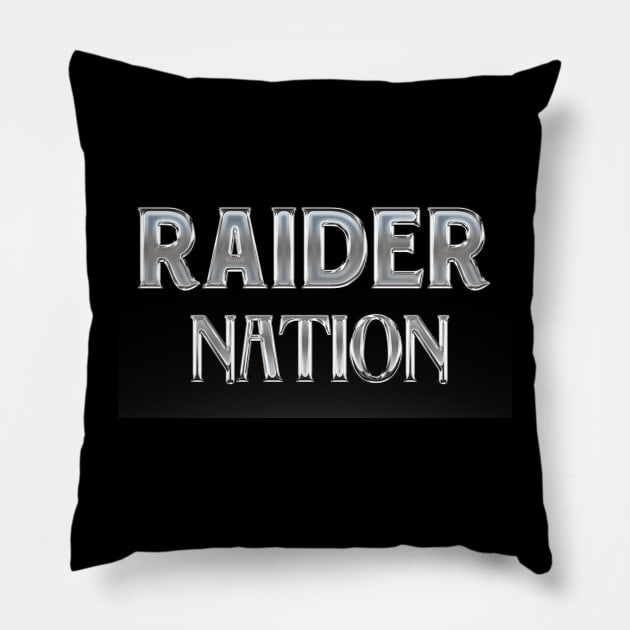 Raider Nation Pillow by salohman