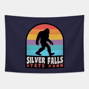 Silver Falls State Park Bigfoot Sasquatch Oregon Tapestry