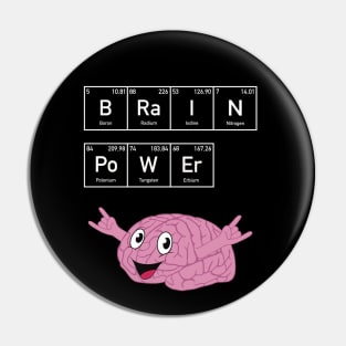 Elementary message: Brain Power Pin