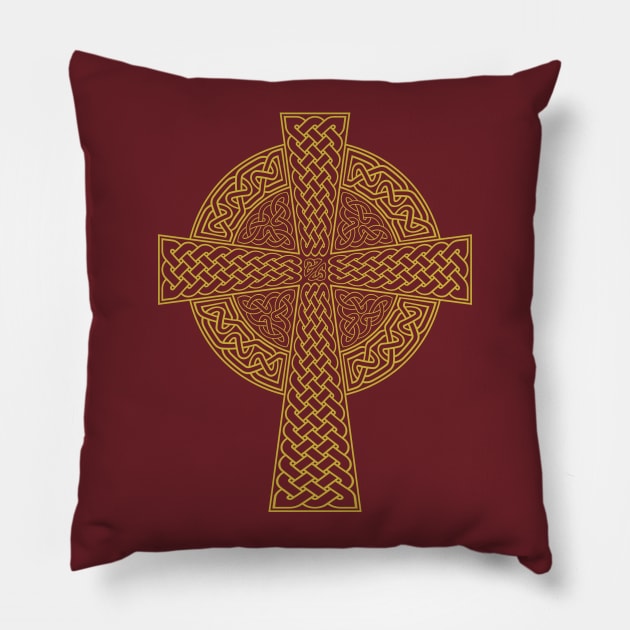 Celtic Cross Pillow by Ricardo77