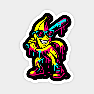 Banana Funny Baseball Drip Kids Youth Boys Girls T-Shirt Magnet