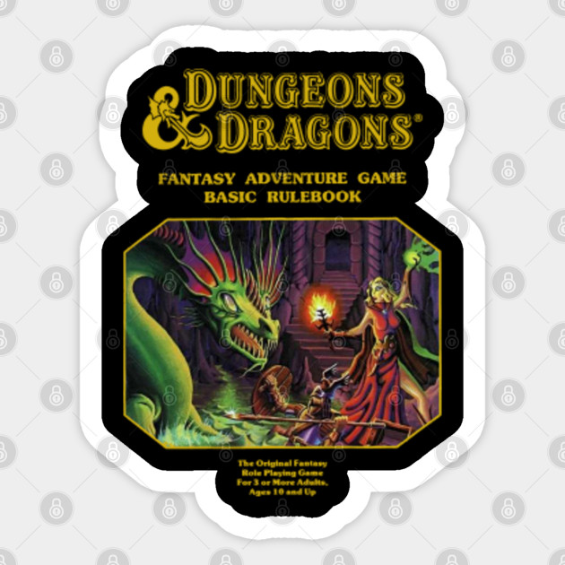 FANTASY ADVENTURE GAME Dungeons and Dragons - Dungeons And Dragons - Sticker