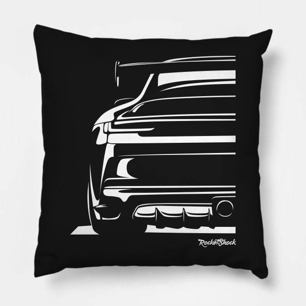 911 GT3 NEW illustration graphics Pillow by ASAKDESIGNS