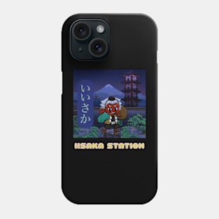 Iisaka, the Tengu Wanderer (Night Ver. 3.0) - “Chibis On The Move” by iisakastation.com Phone Case