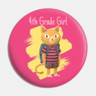 Fourth Grade Girl Pin