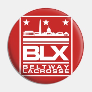 BELTWAY LACROSSE WHITE Pin