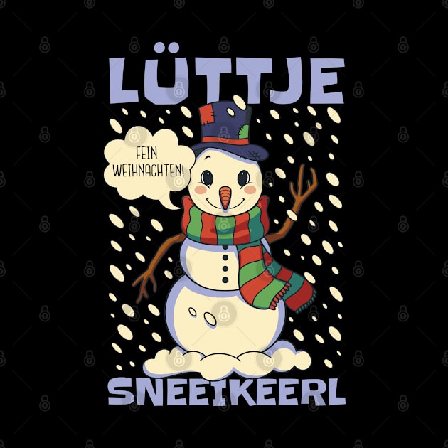 Lüttje Sneeikeerl Little Snowman by DormIronDesigns