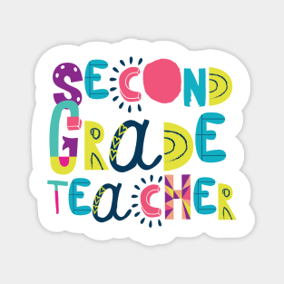 Cute 2nd Grade Teacher Gift Idea Back to School Magnet