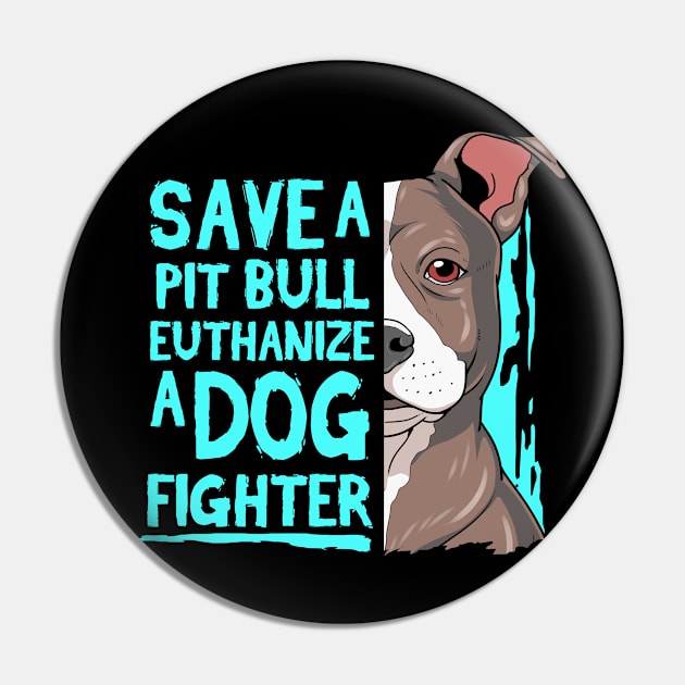 Cool Save A Pitbull Gift Product Pit Bull Lover Design Pin by Linco