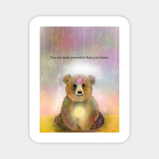 You are more powerful than you know, spirit animal, bear Magnet