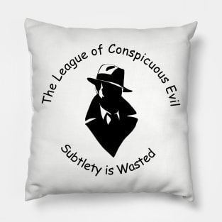 The League of Conspicuous Evil Logo Transparent Pillow