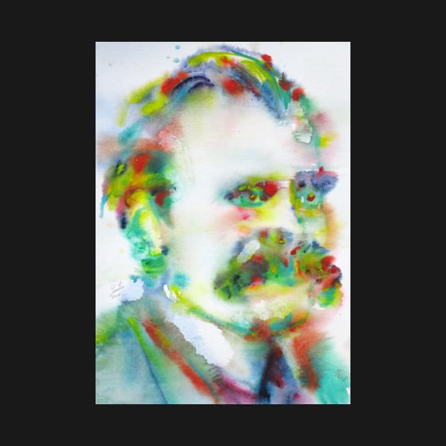 FRIEDRICH NIETZSCHE watercolor portrait .8 by lautir