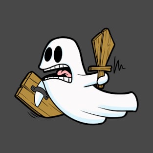 Spooky Specter Ghost Knight, Happy Halloween T-Shirt