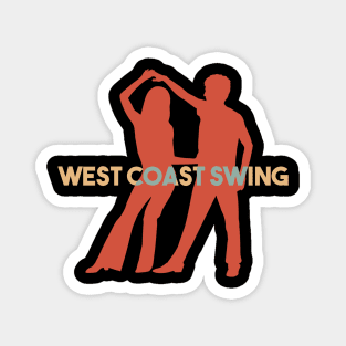 West Coast Swing Couple Design Magnet