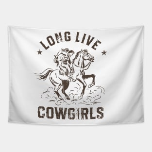 Long Live Cowgirls Horse Ride Tapestry