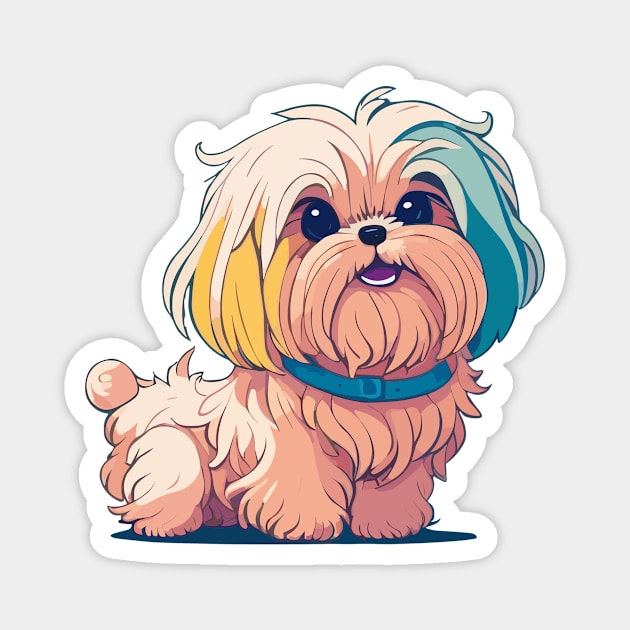 Maltese Dog Portrait Magnet by SpriteGuy95