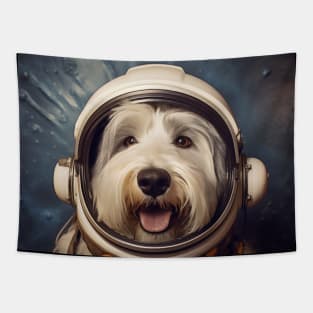 Astro Dog - Old English Sheepdog Tapestry