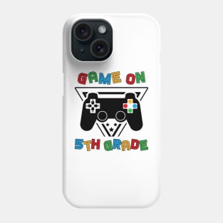 Back To School Game On 5th Grade Funny Gamer Kids Boys Phone Case