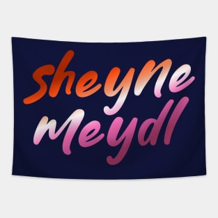 Jewish Lesbian Pride Sheyne Meydl Yiddish Tapestry