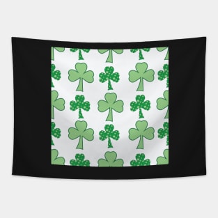 Whimsical Samrocks,Bright pattern filled Saint Patricks Day Tapestry