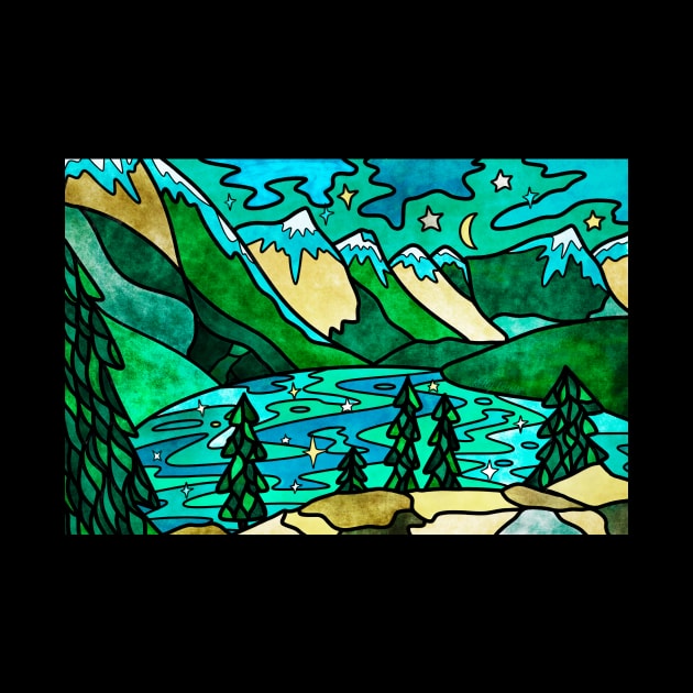 Canadian Rockies by Kelly Louise Art