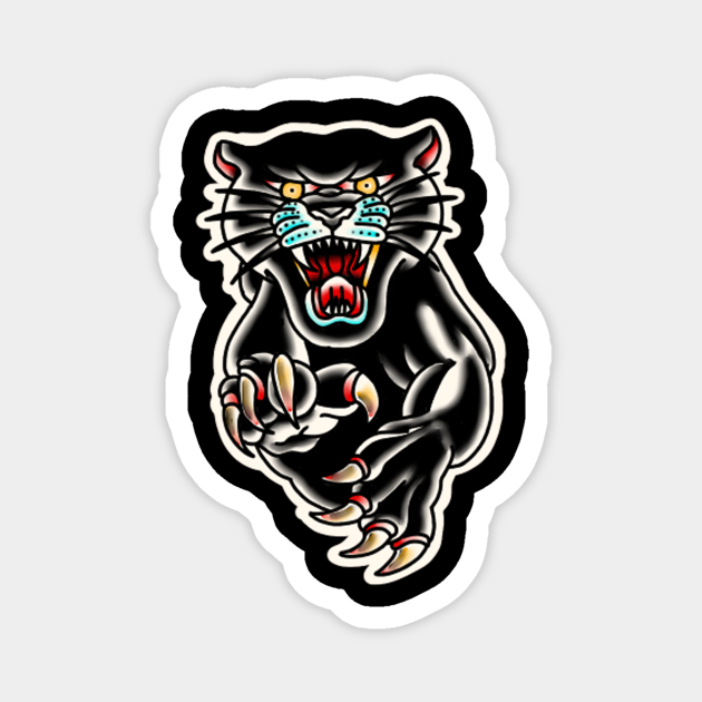 Black Panther Traditional Tattoo - Traditional Tattoo - Magnet | TeePublic Black Panther Traditional Tattoo - Traditional Tattoo - Magnet | TeePublic