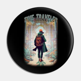 Time traveler art Pin