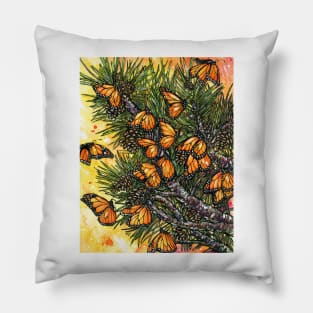 Monarch Migration Magic Pillow