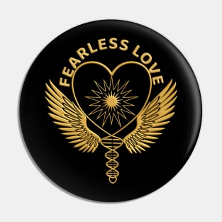 Fearless Love Gold Wings Pin