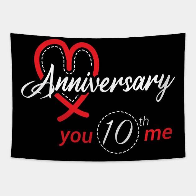 10th Anniversary you and me Tapestry by artfarissi