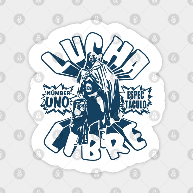 LUCHA LIBRE NUMBER UNO Magnet by RK58