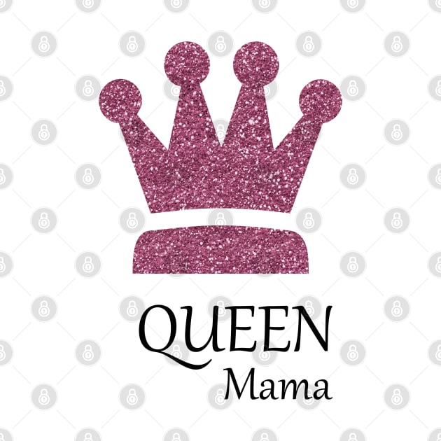 Queen Mama Sparkles in Purple Glitter Crown by Star58