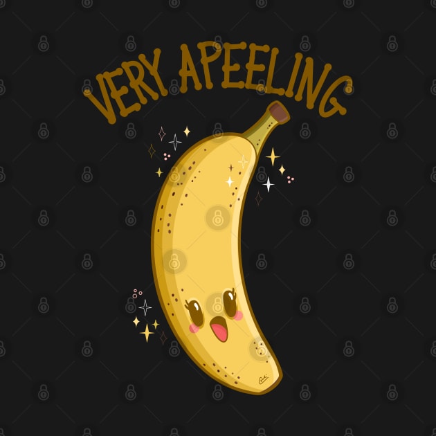 “Very Apeeling” Super Cute Grinning Banana by CyndiCarlson