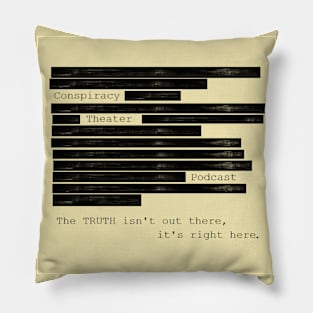 Conspiracy Theater Podcast Logo Pillow