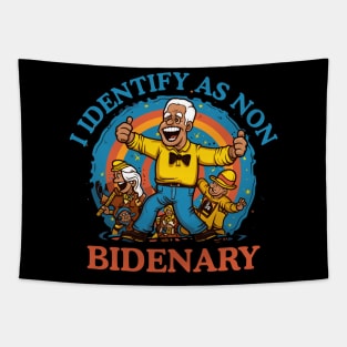 I Identify As Non Bidenary 4th Of July Tapestry