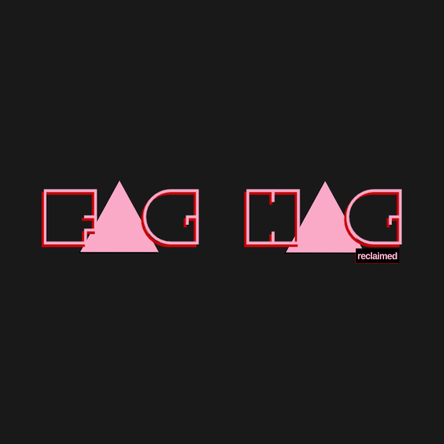 Fag Hag Reclaimed - Pink Triangle by DiaperedFancy