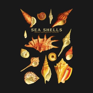 Sea Shells Protect Our Beautiful Wildlifes T-Shirt