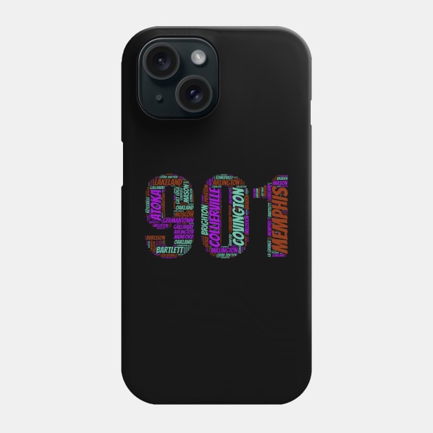 Memphis and the 901 Phone Case by GeePublic