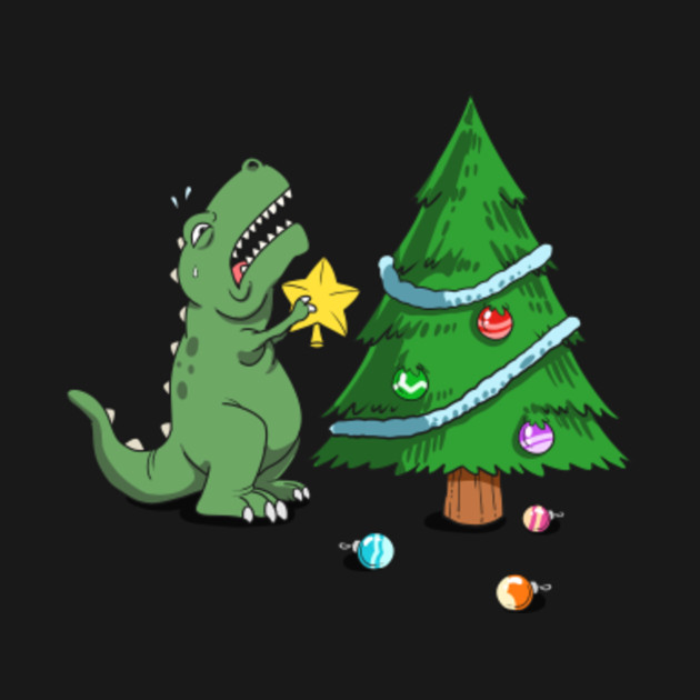 Download Funny Struggle Is Real Dinosaur Christmas Tree Star ...