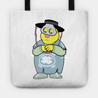 Cute korean traditional styled fat boy cartoon figure illustration Tote