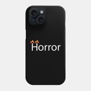 Horror artistic text design Phone Case