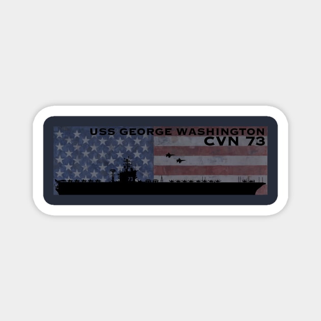 CVN 73 Magnet by 752 Designs