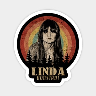 Retro Sunset Linda Ronstadt Magnet