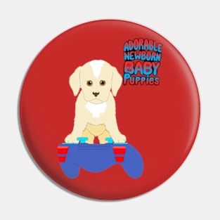 Adorable Newborn Baby Puppies Pin